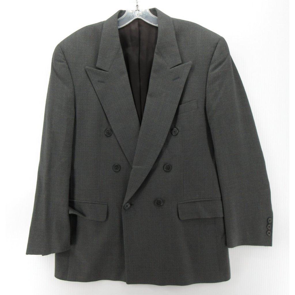 Vtg Christian Dior Monsieur Sport Coat 40 Blazer Wool Double Breasted *